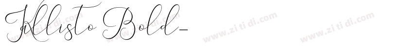 Kallisto Bold字体转换